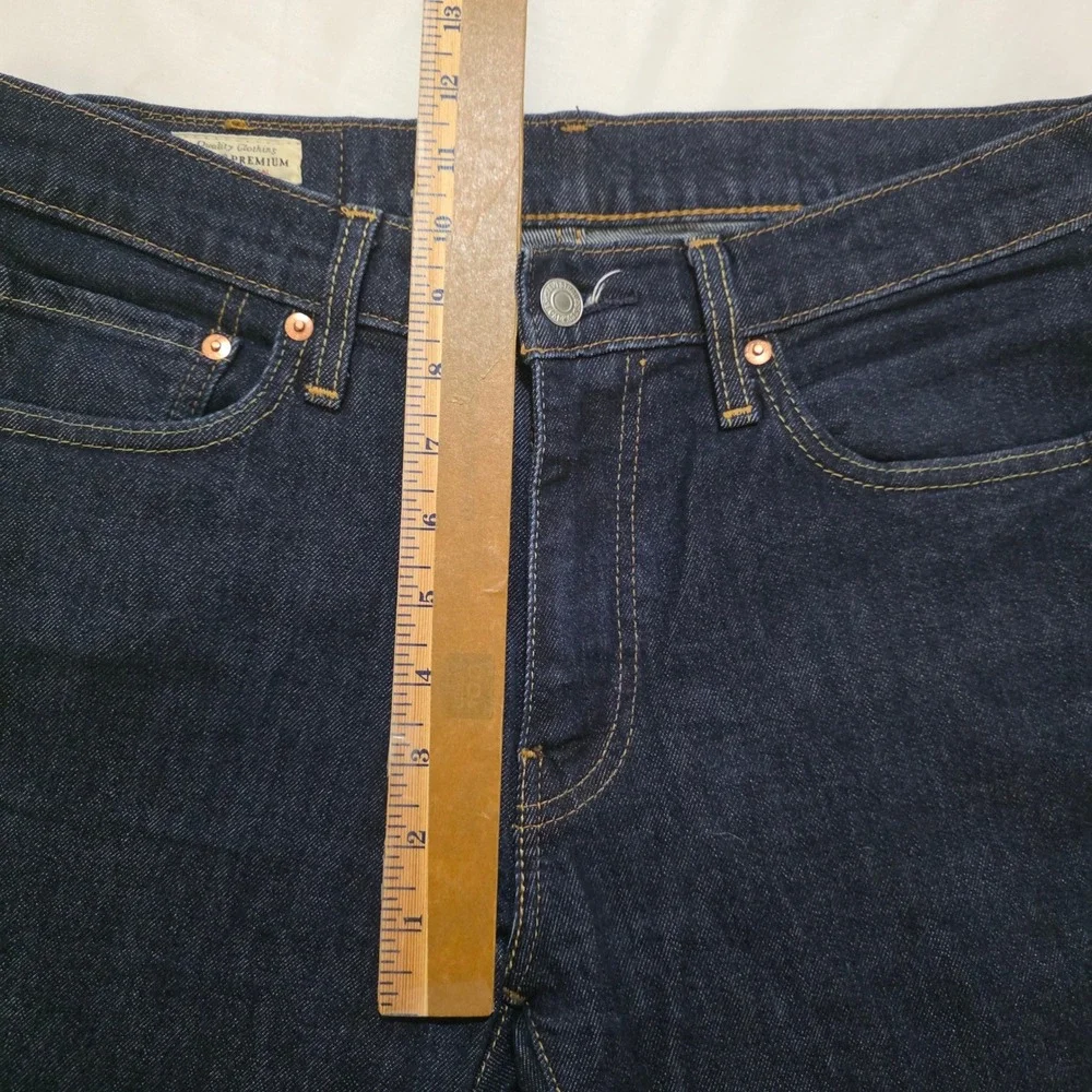 Levis 541 Jeans Mens 31x28 Dark Denim Blue Athletic Fit Tapered Leg Straight